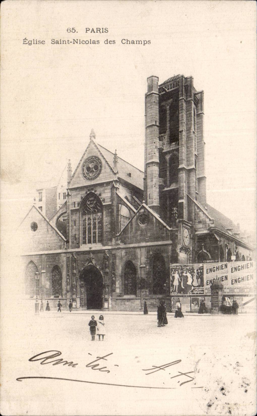 Paris - 3 - Church Saint Nicolas of the Fields - CPA