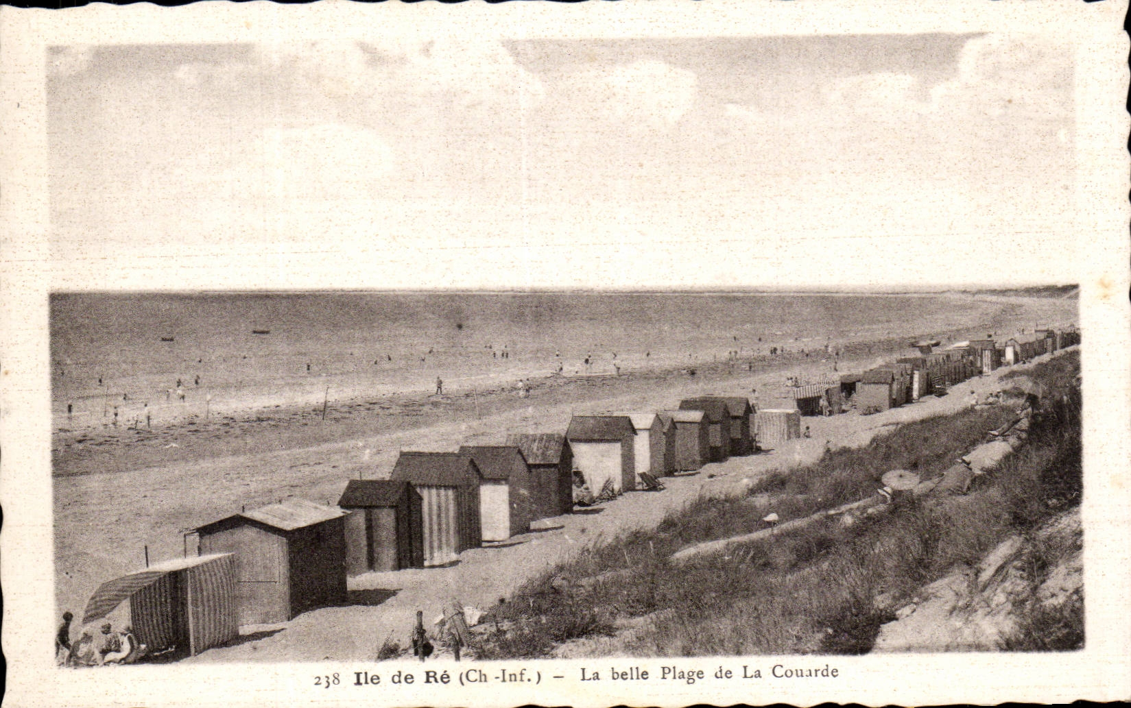 Ile de Re - the Beautiful Beach - Couarde - CPA