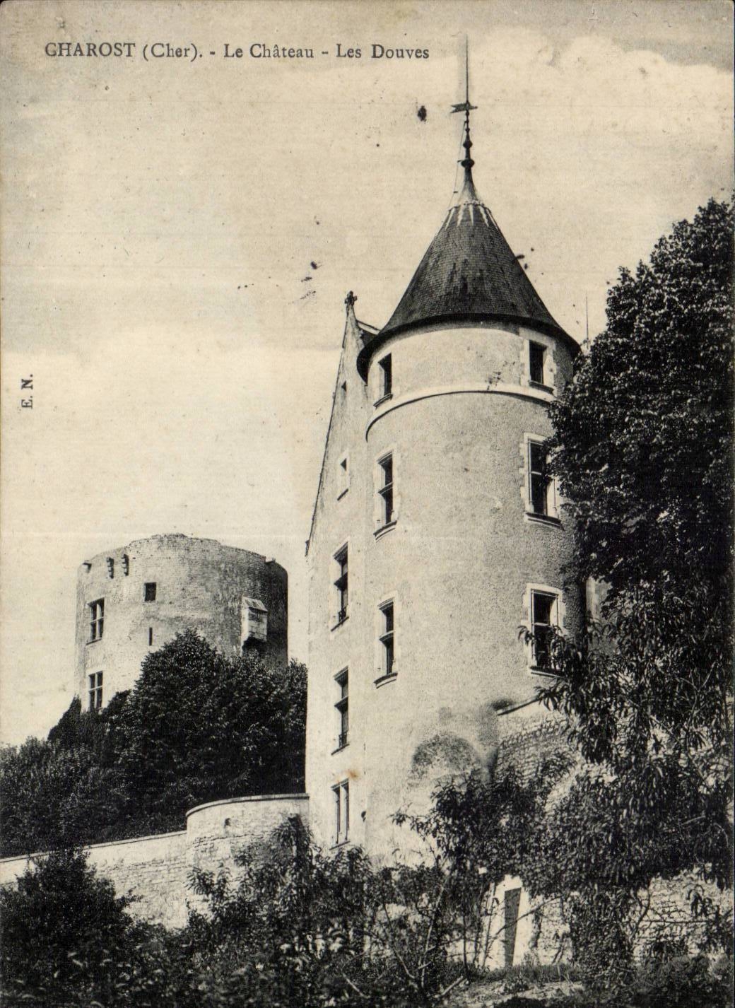 Charost - the Castle - Ditches - CPA