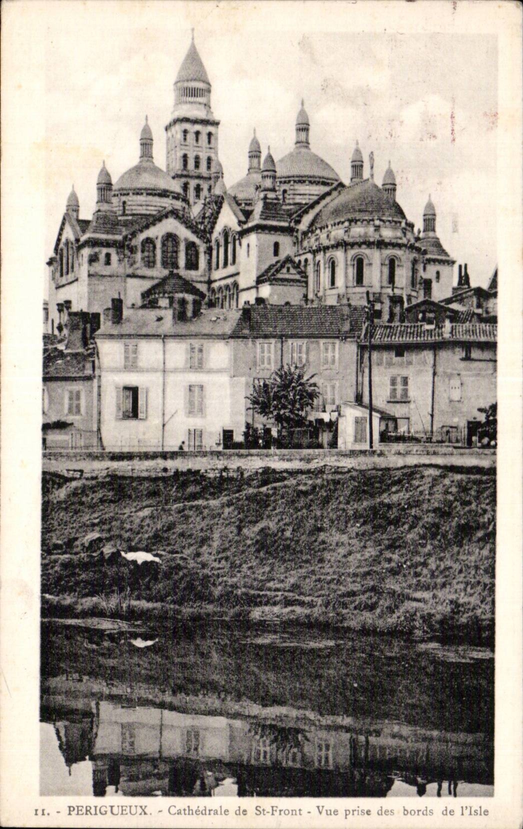 Catedral de CPA Perigueux de la cara del St vista de la isla