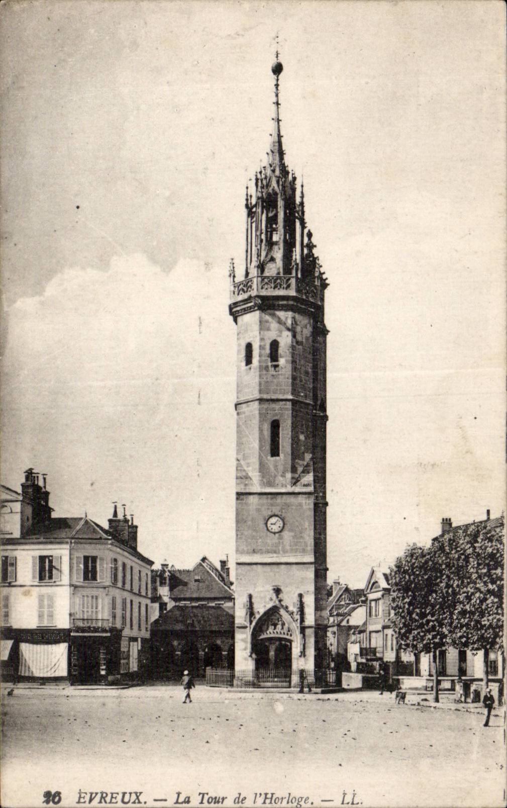 CPA Evreux la torre del reloj