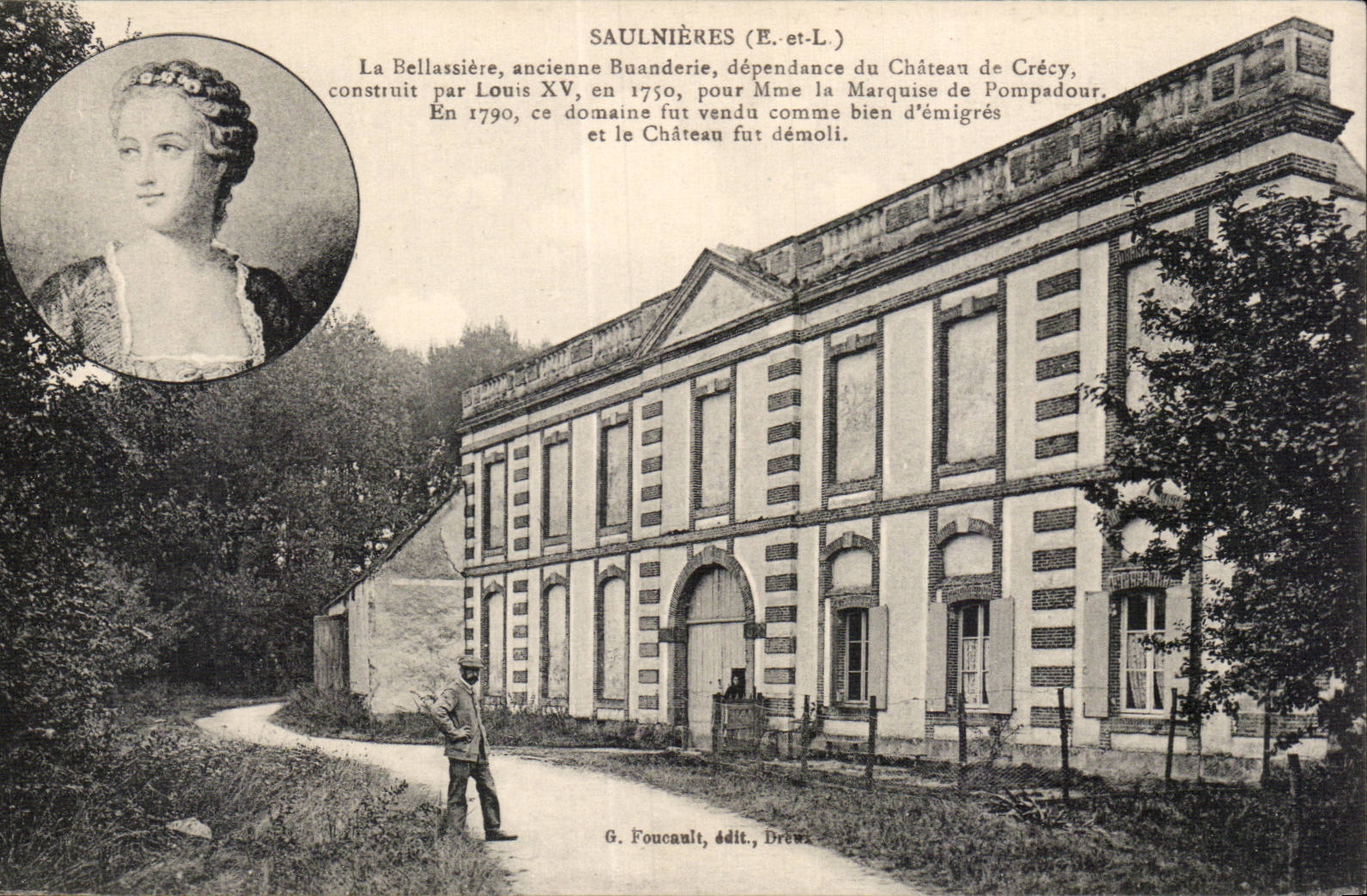 CPA Saulnieres Bellassiere old wash-house dependence of the castle of Clecy