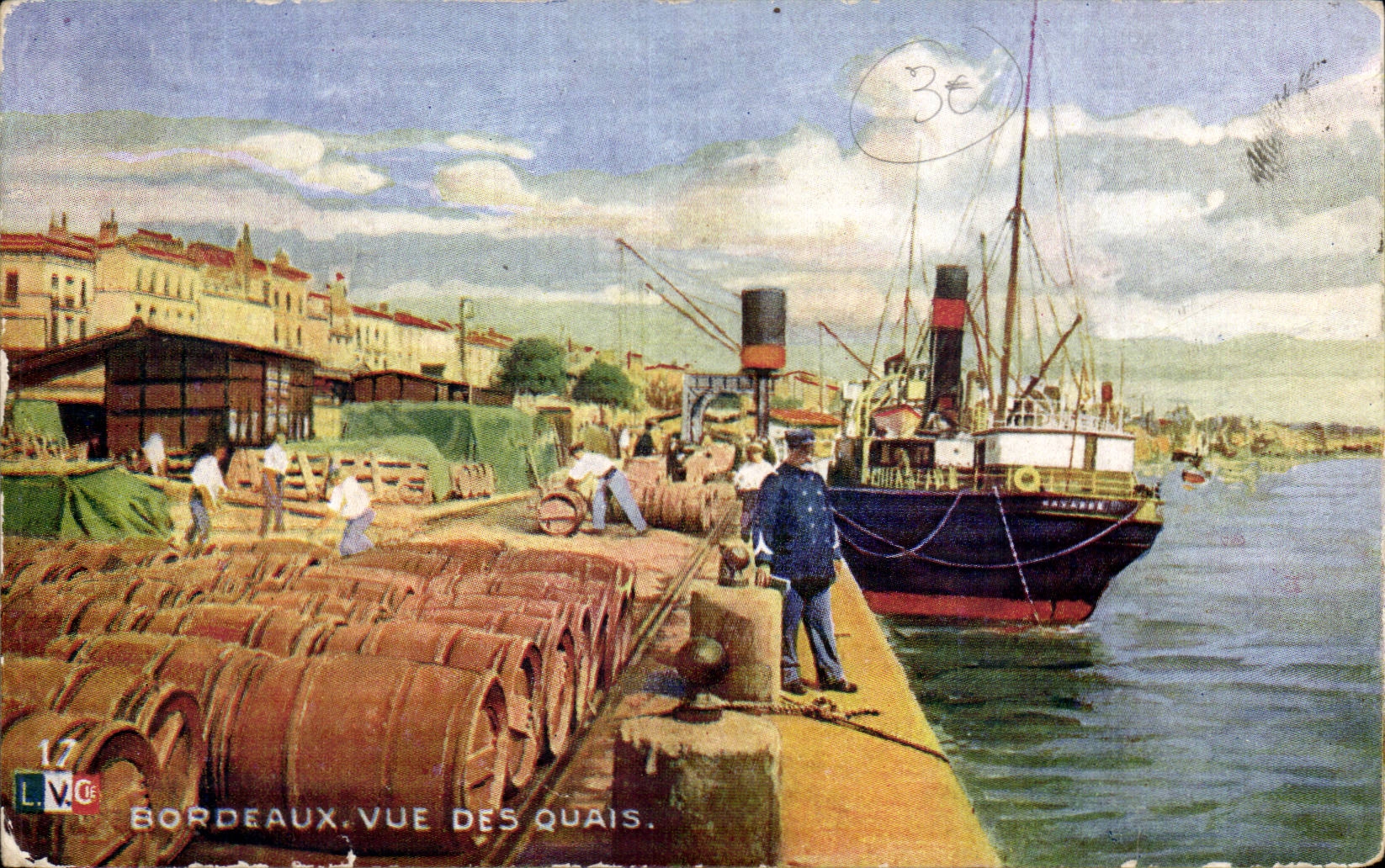 Bordeaux - Vue des Quais - CPA 