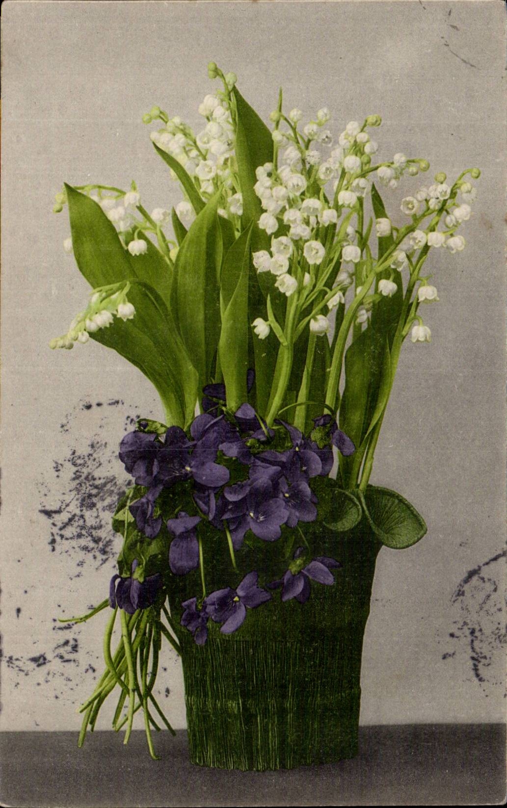 Fleurs Muguet - Lily of the Valley - CPA 