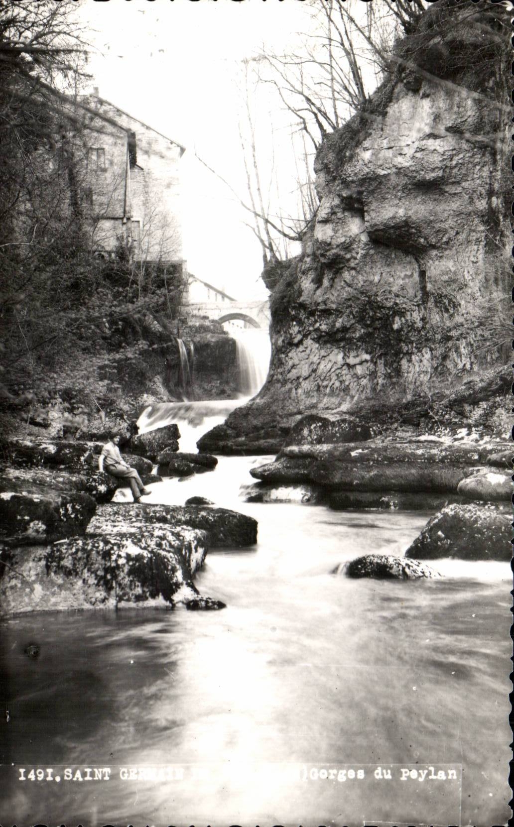 CPSM Saint Germain of Joux Falls of Peylan