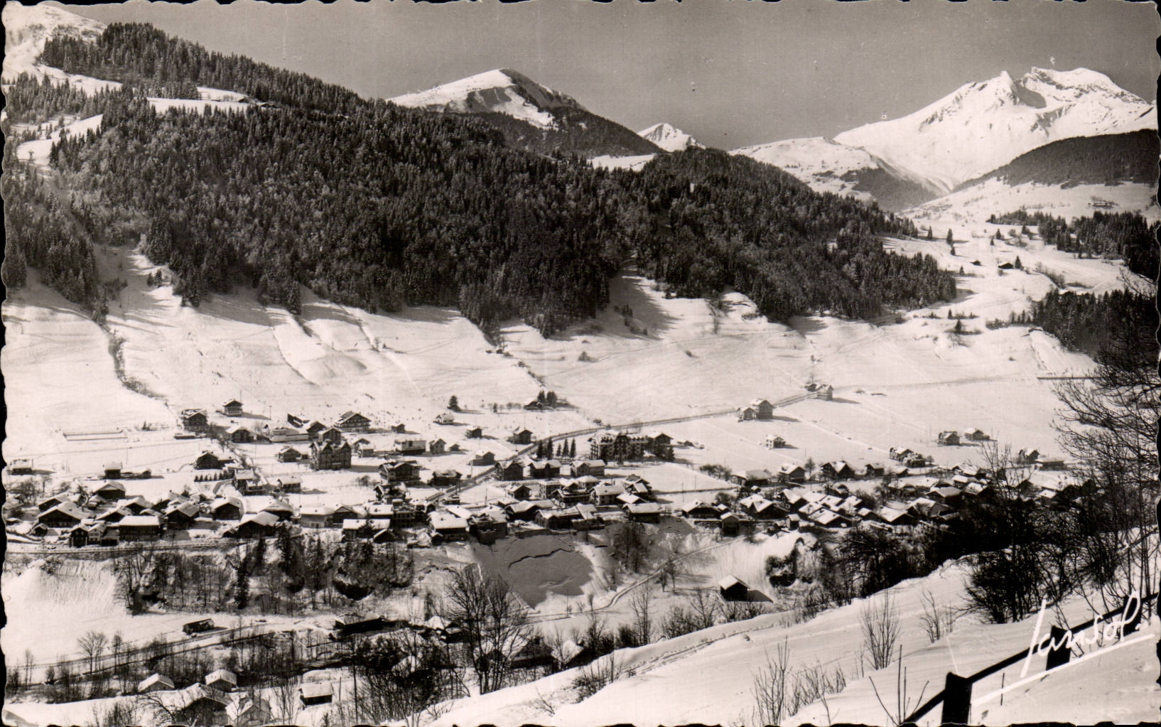 CPSM Morzine View and the rock hell