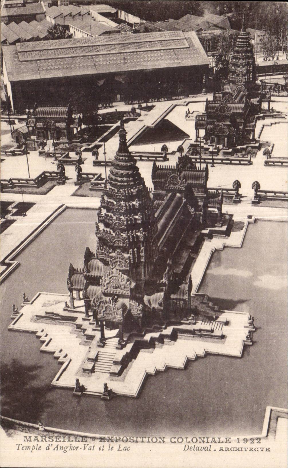 CPA Marseille Exposition coloniale 1922 Temple d Angkor