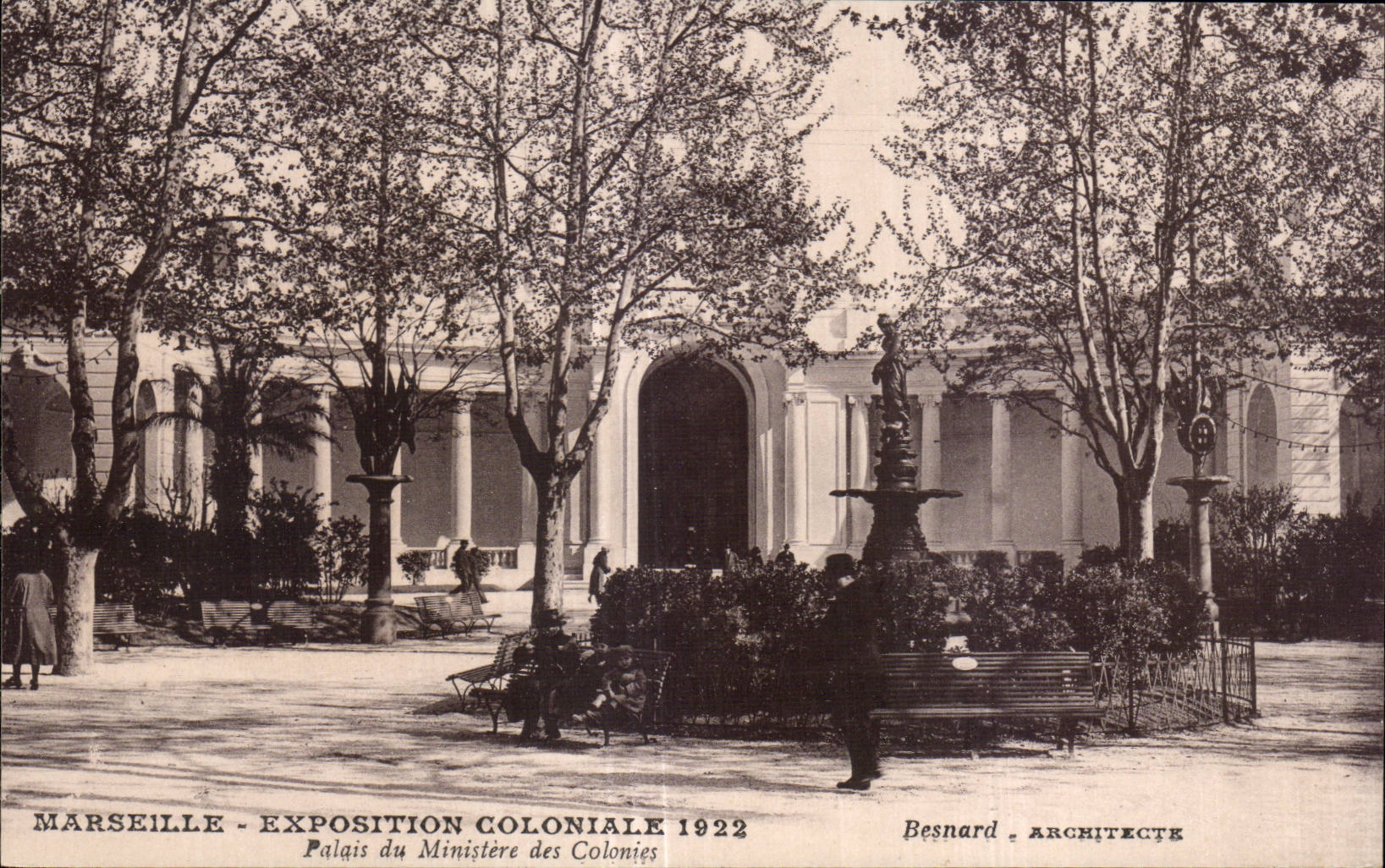 CPA Marseille Exposition coloniale 1922 Palais du Ministere des colonies
