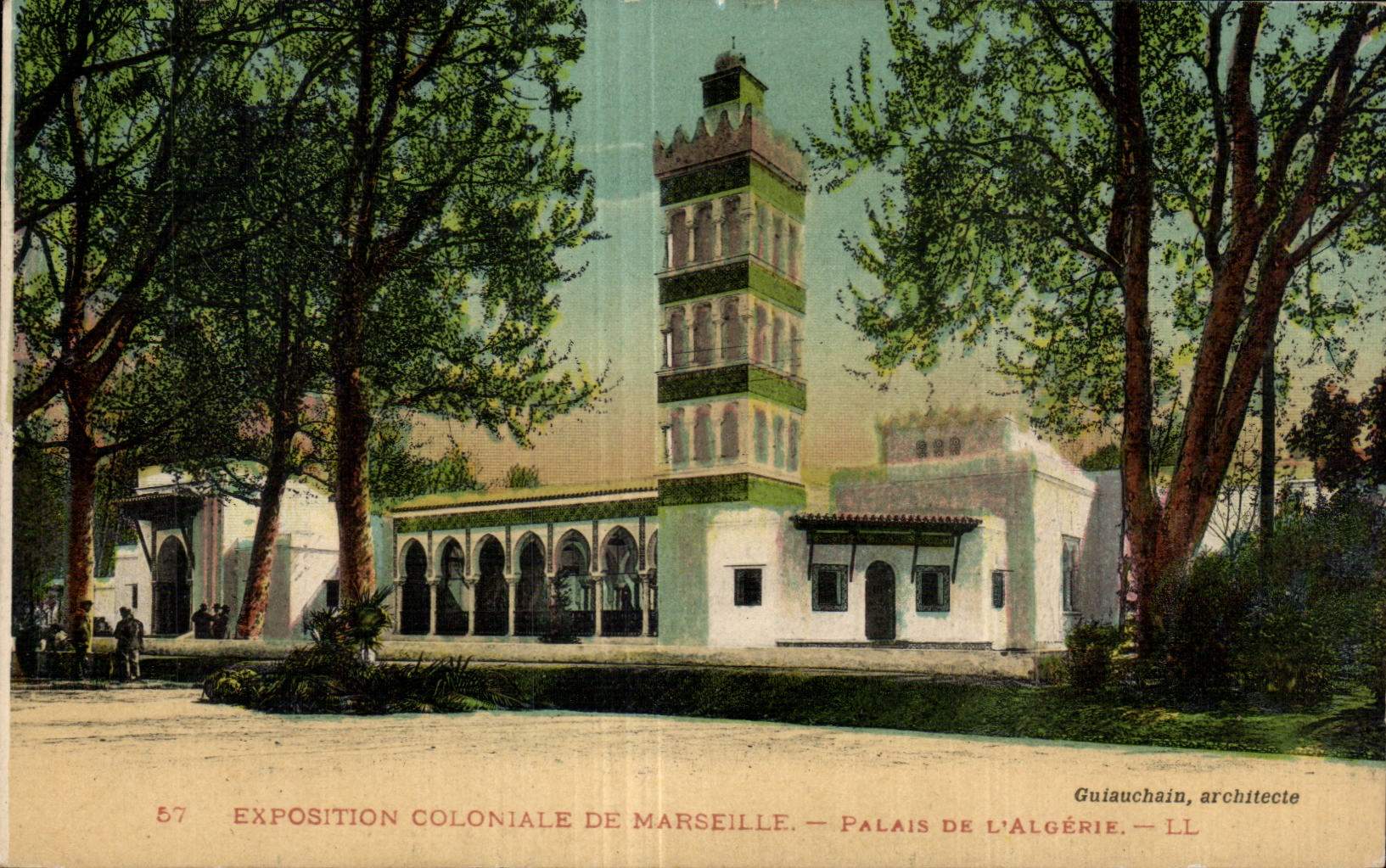 CPA Marseille Exposition coloniale 1922 Palais de l Algerie
