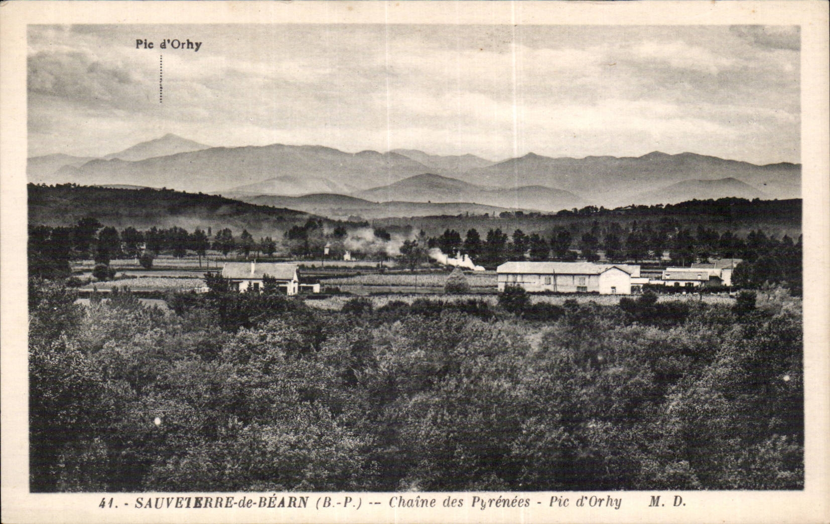 CPA Sauveterre de Bearn Chains of the Pyrenees Pic Orhy