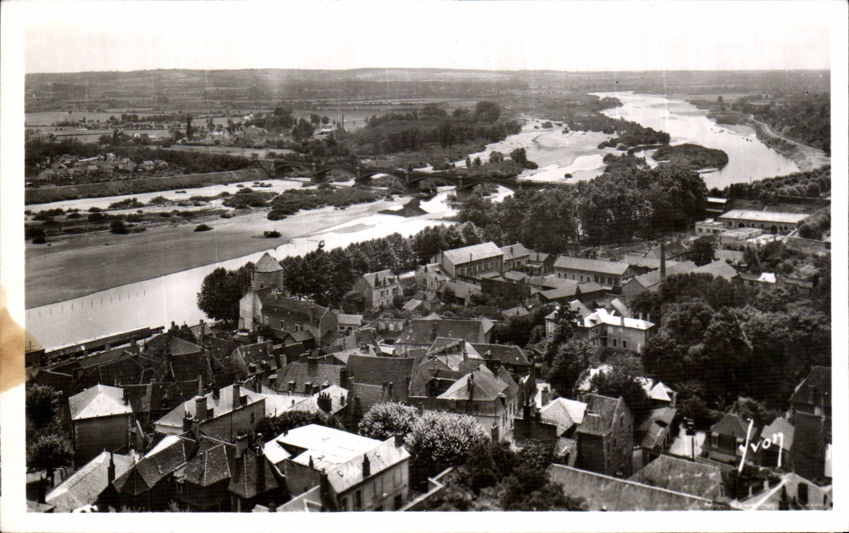 Panorama de CPSM Nevers en el Loire