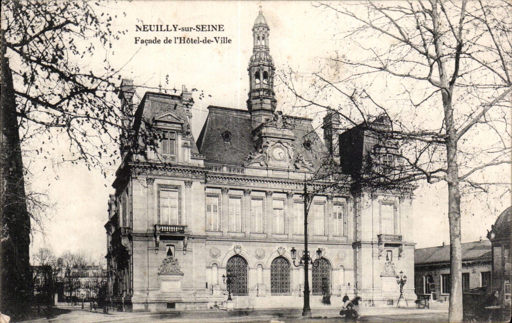CPA Neuilly sur Seine Frontage of town hall