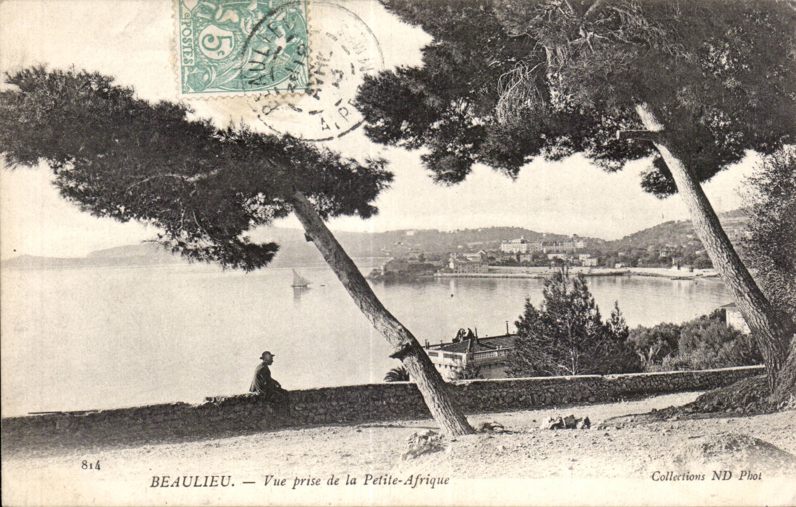 Beaulieu - Vue prise de la petite Afrique - CPA