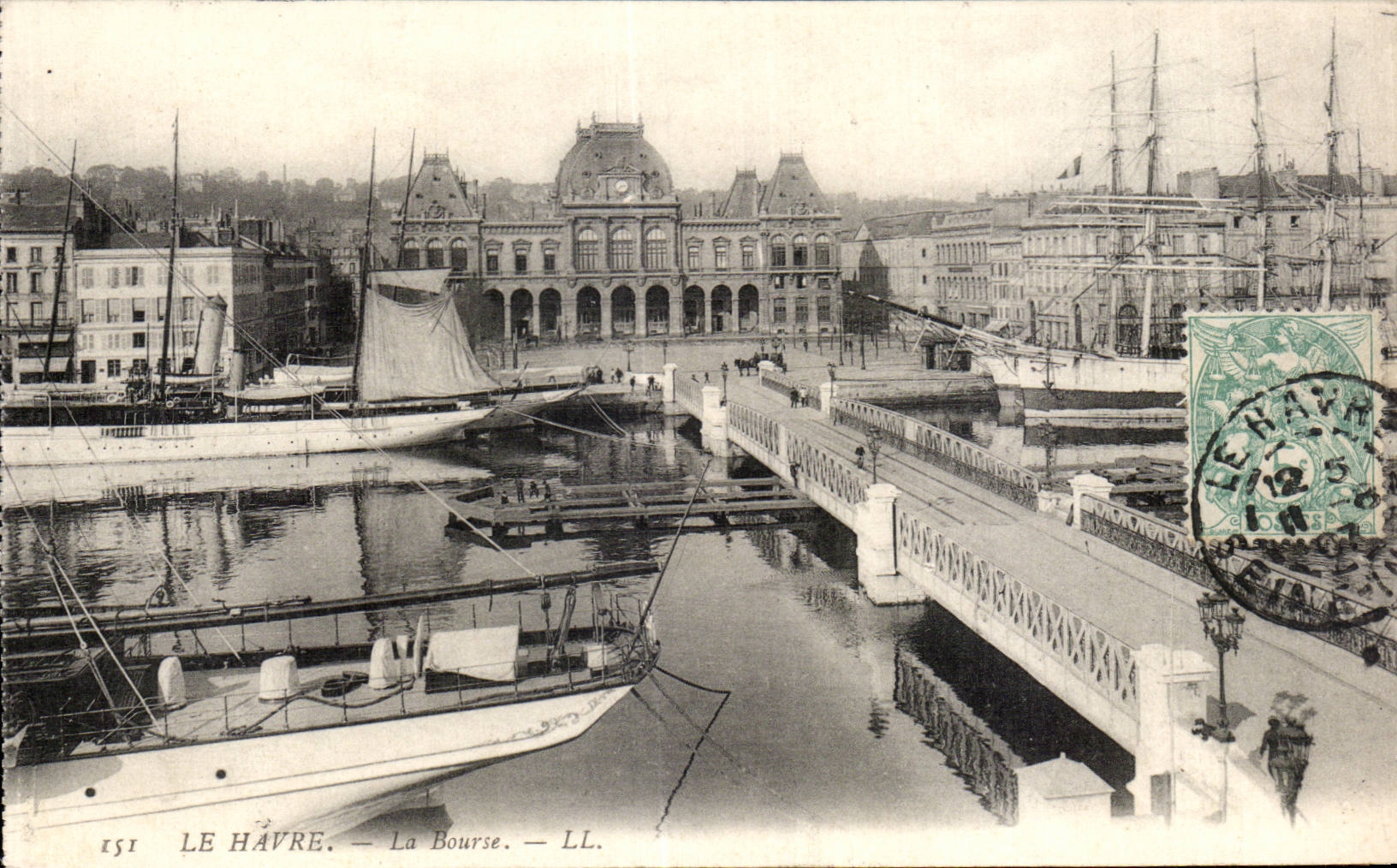 Le Havre - the Stock Exchange - CPA