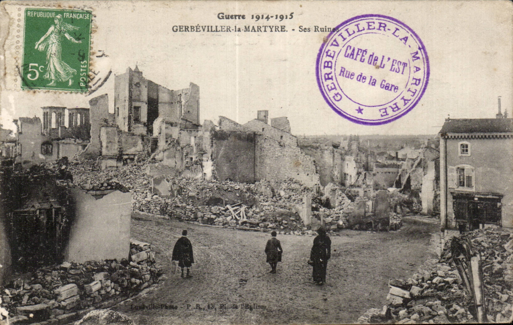 Gerbeviller Martyrdom - Its Ruins - CPA