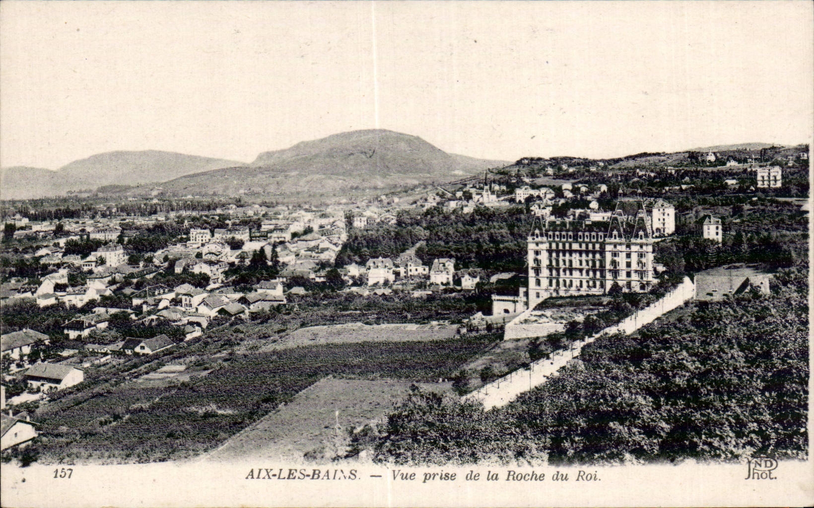 Aix les Bains - Vue prise de la Roche du Roi - CPA 
