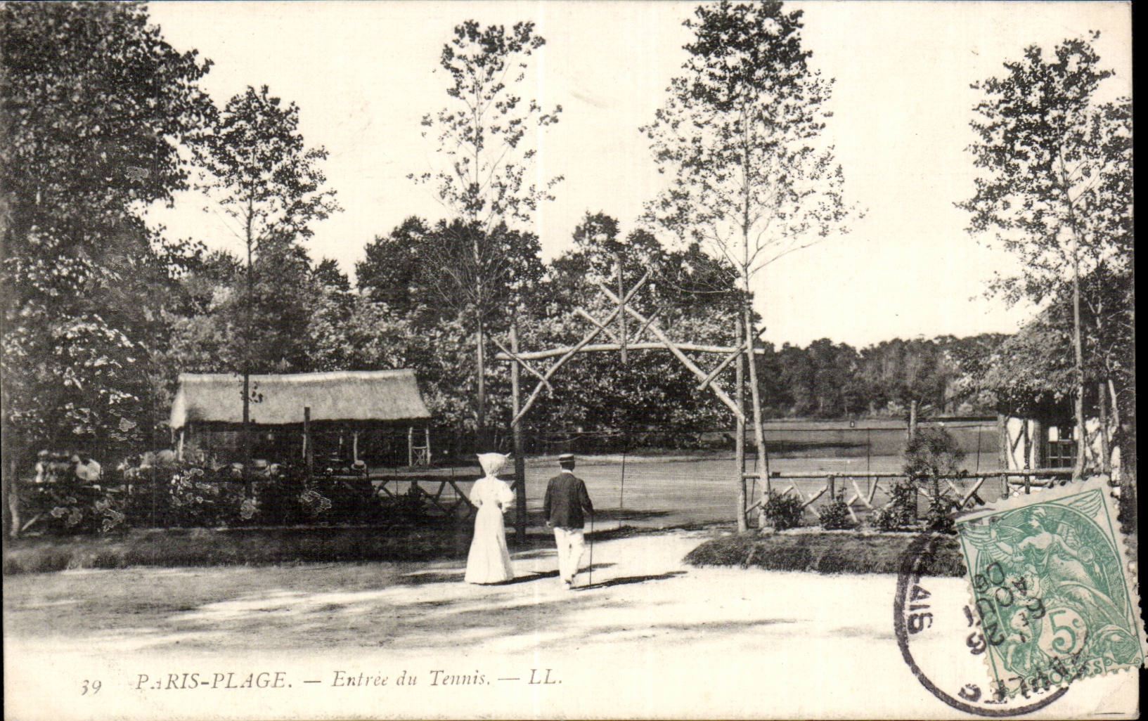 Paris Plage - Entree du Tennis - CPA 