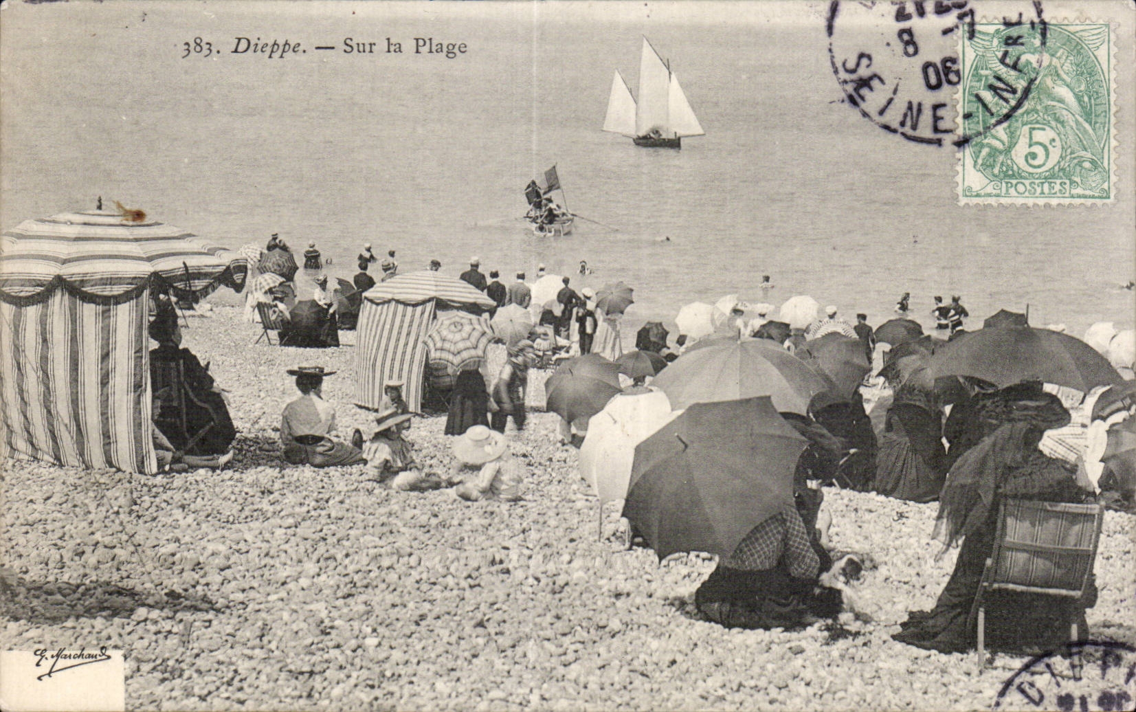 Dieppe - Paris Plage Sur la Plage - CPA 