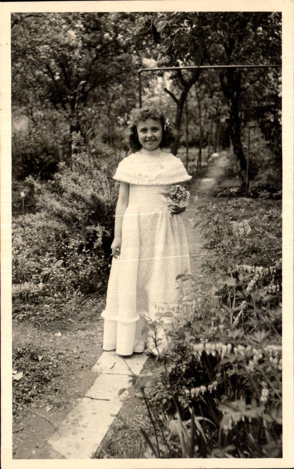 Real photo Child as a communicant