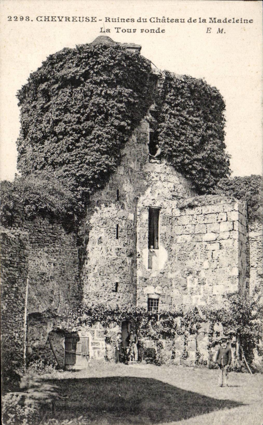 Chevreuse - Ruines du Chateau de la Madeleine - CPA 