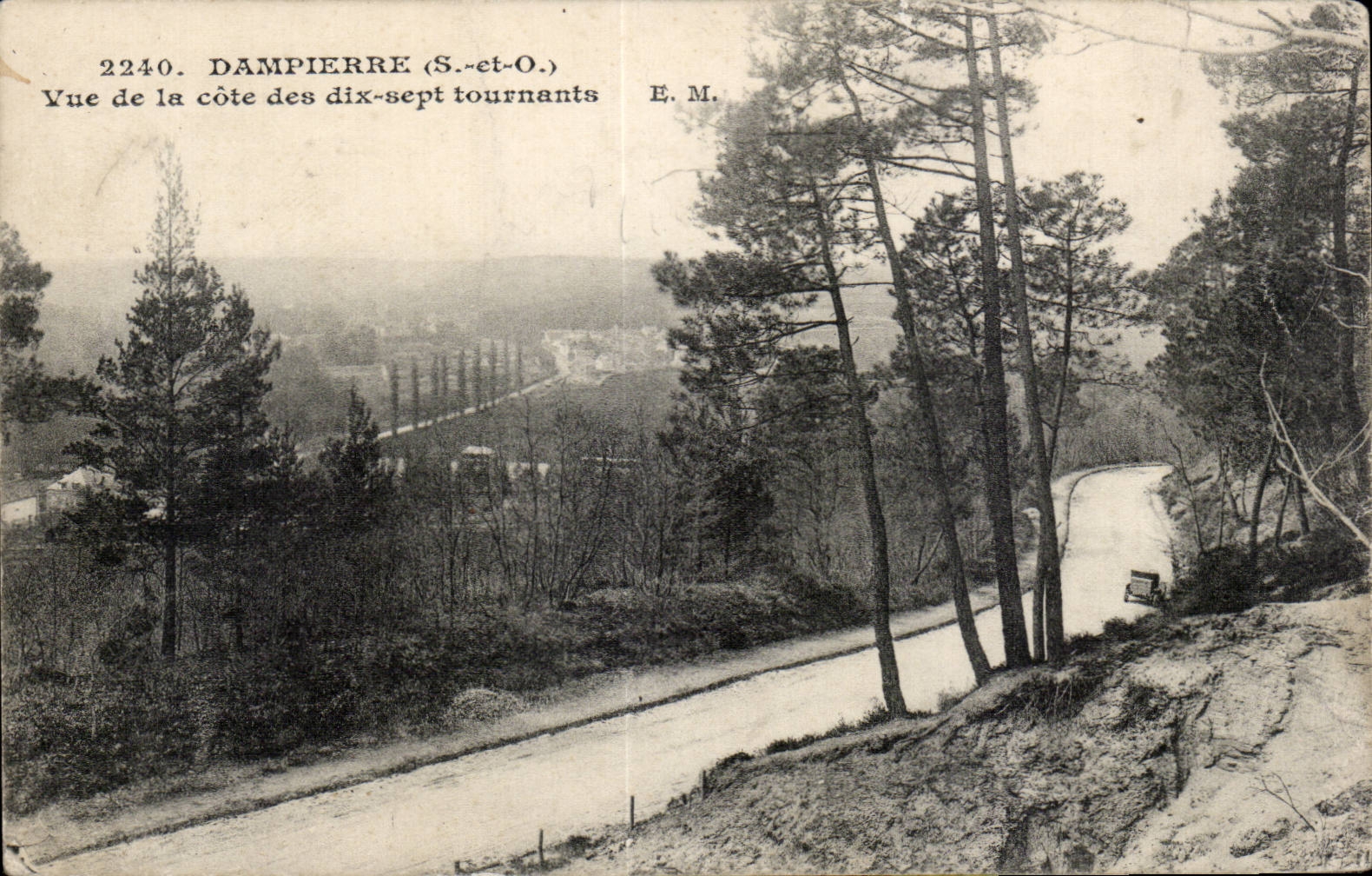 Dampierre - Vue de la Cote des dix sept tournants - CPA