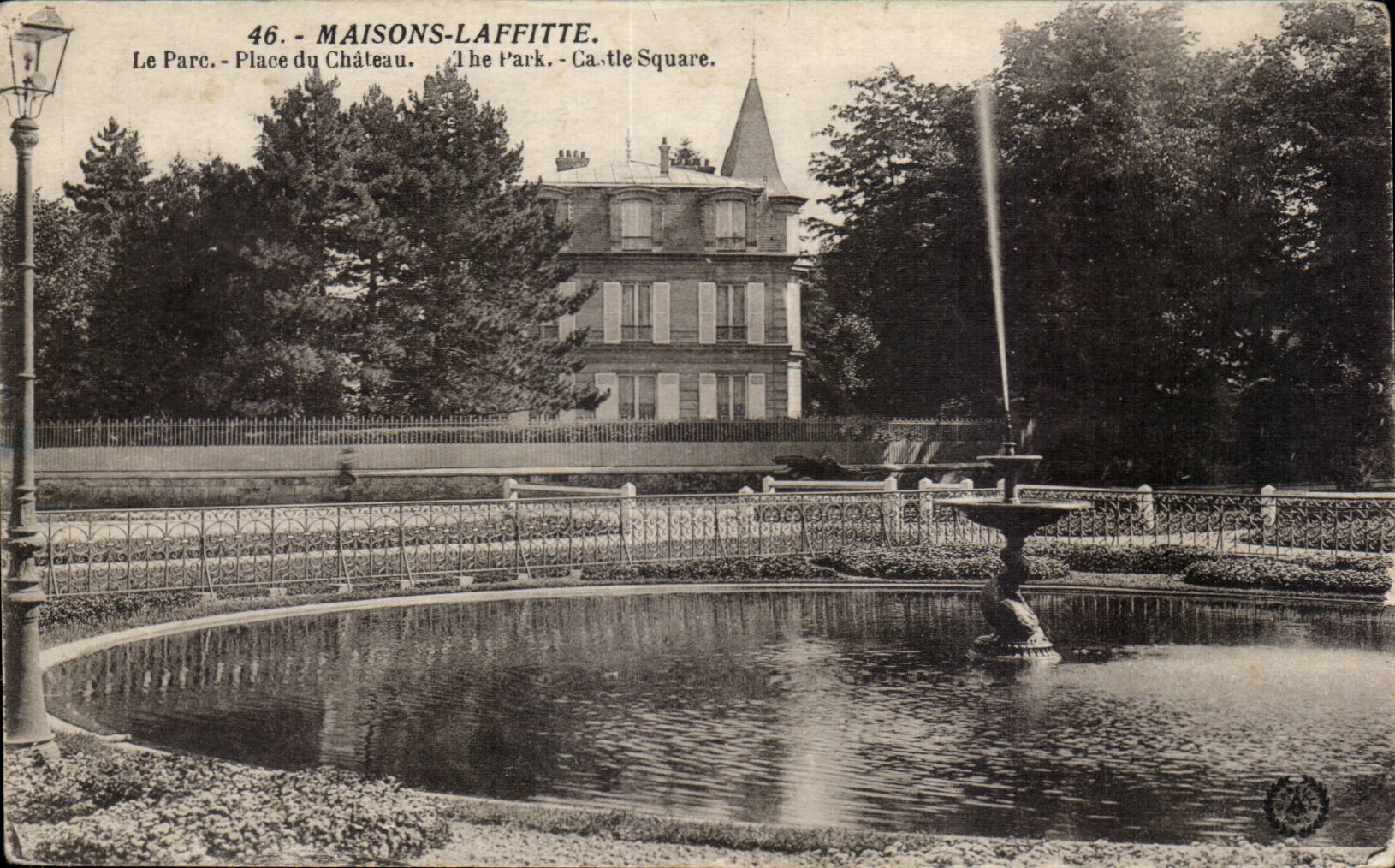 Maisons Laffitte - Le Parc - Place du Chateau - CPA