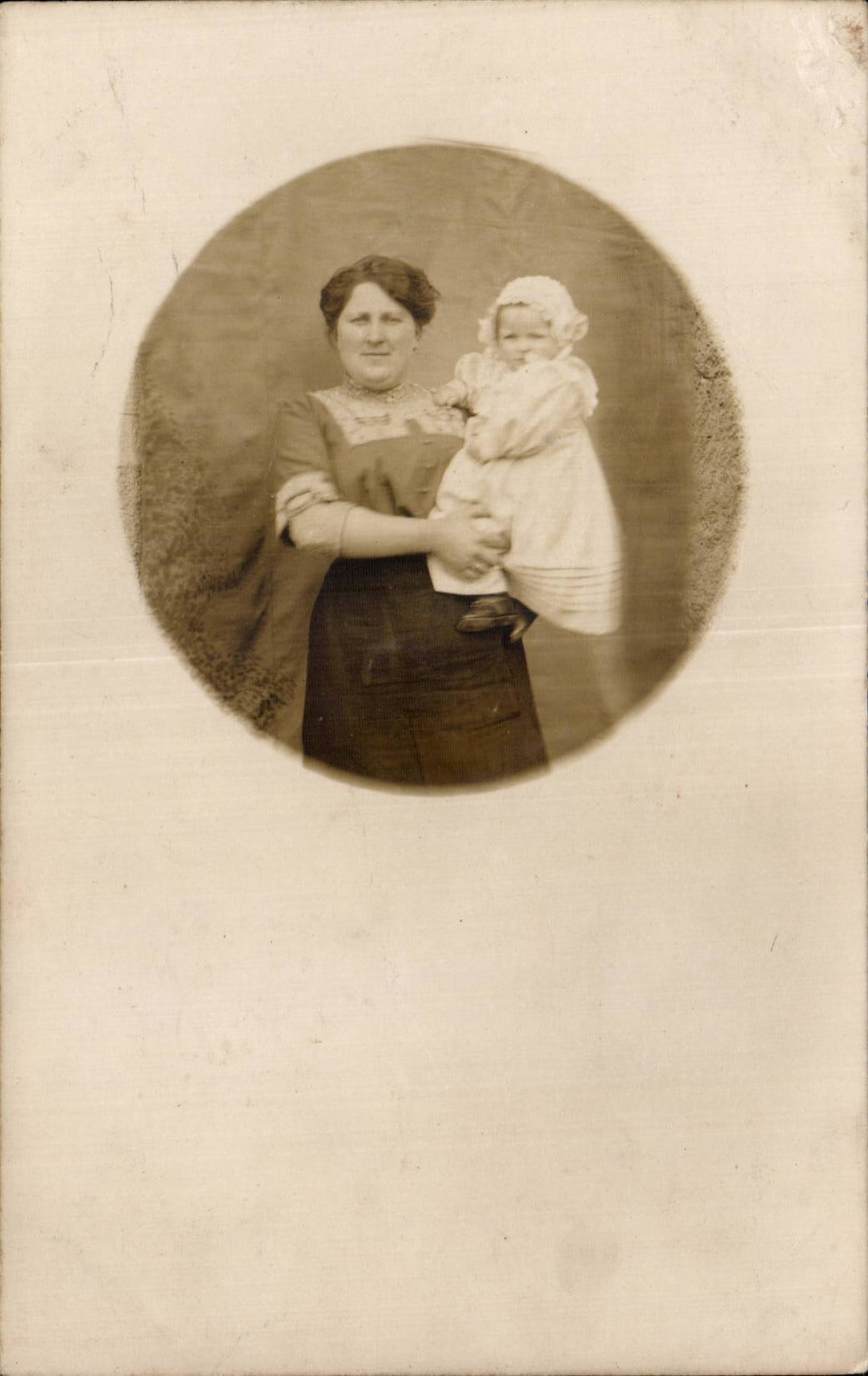 Fantaisie - Enfants - bebe - Mother and Baby CARTE PHOTO 