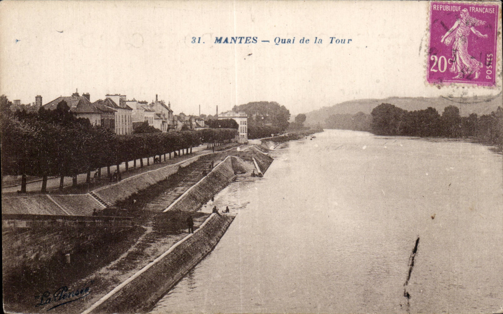 Mantes - Quai de la Tour - CPA 