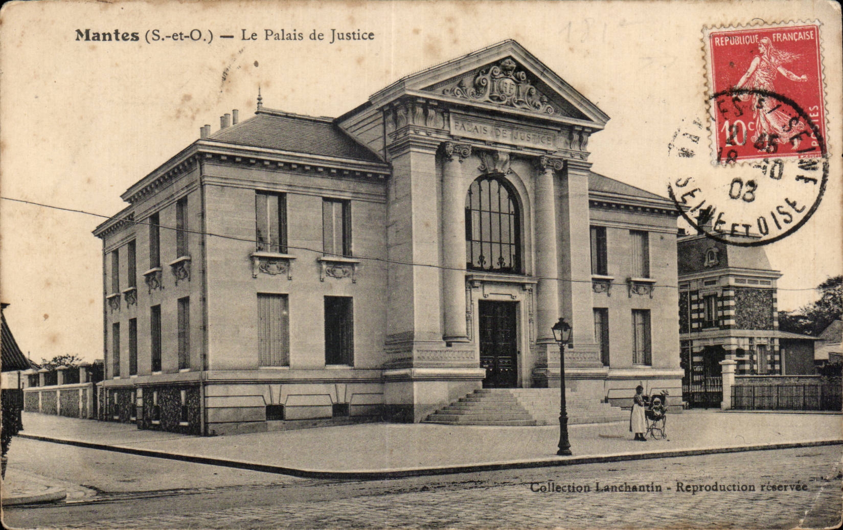 Mantes - Le Palais de Justice - CPA 