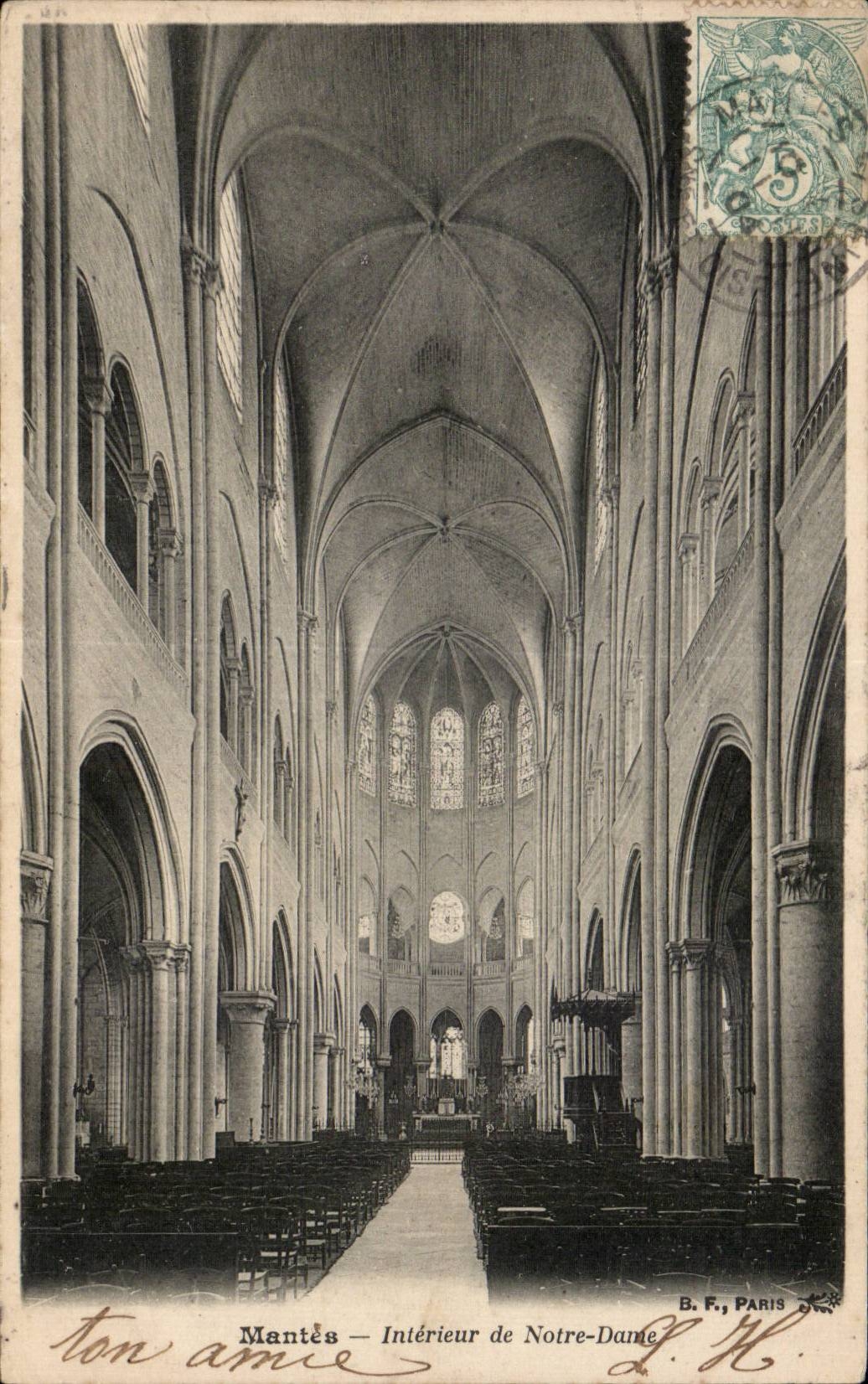 Mantes - Eglise Notre Dame - CPA