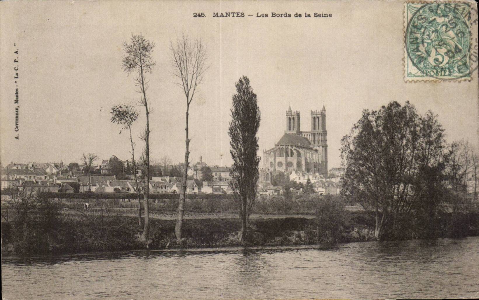 Mantes - Les Bords de la Seine - CPA