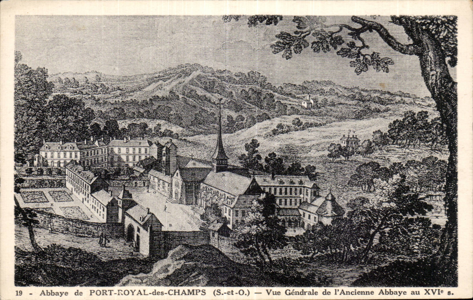 Abbey of Royal Port of the Fields - View of  Old Abbey - CPA
