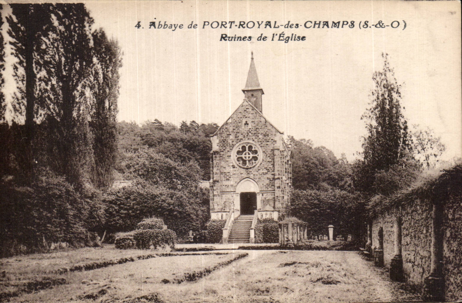 Abbey of Royal Port of the Fields - Ruins of Church - CPA