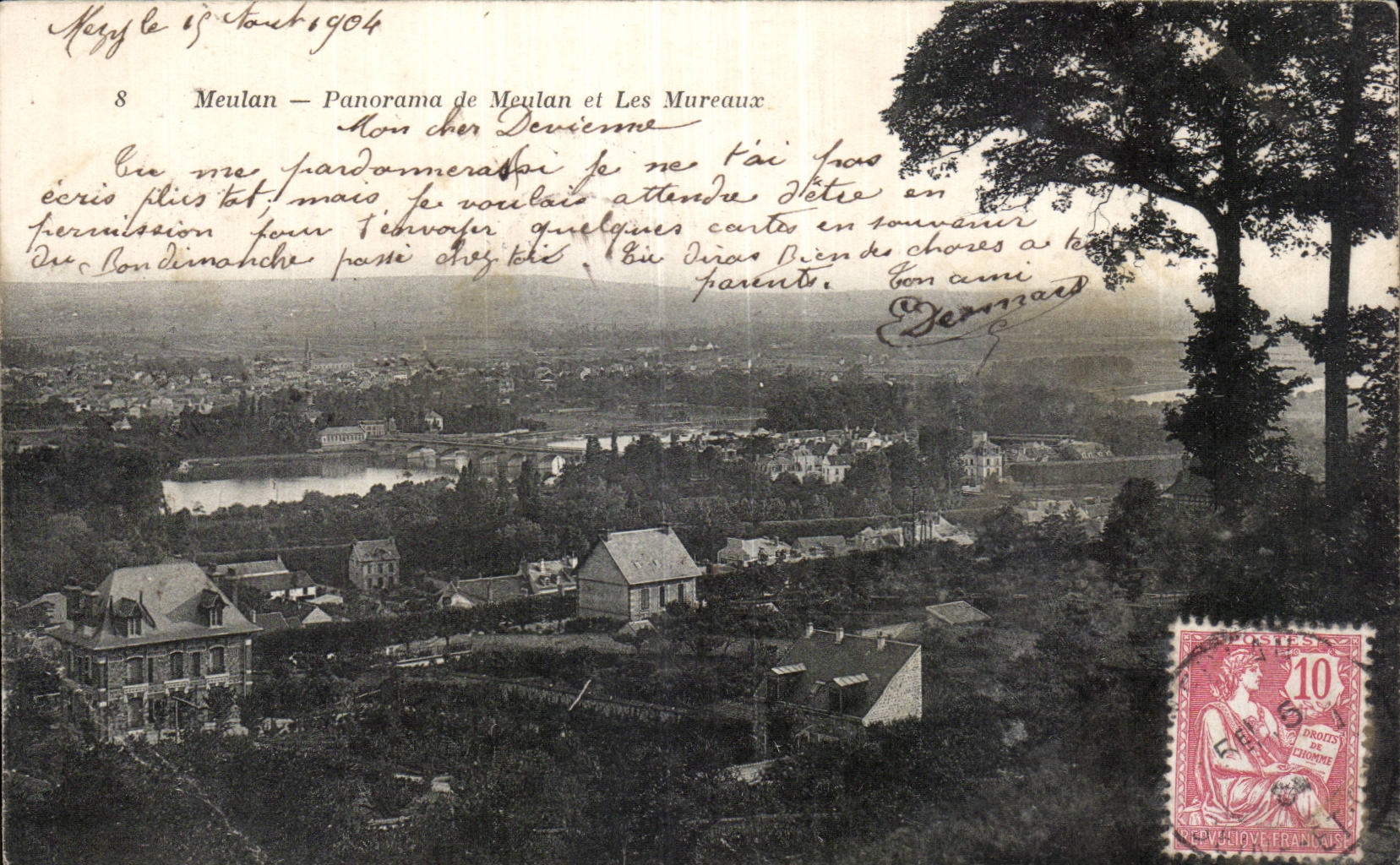 Meulan - Panorama - Les Mureaux - CPA 