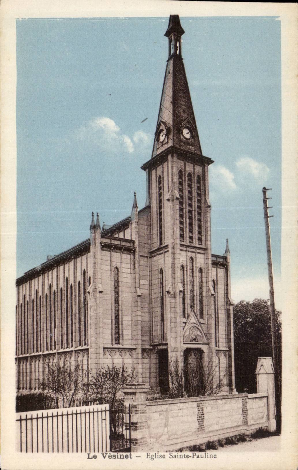 CPA Le Vesinet Eglise Sainte Pauline