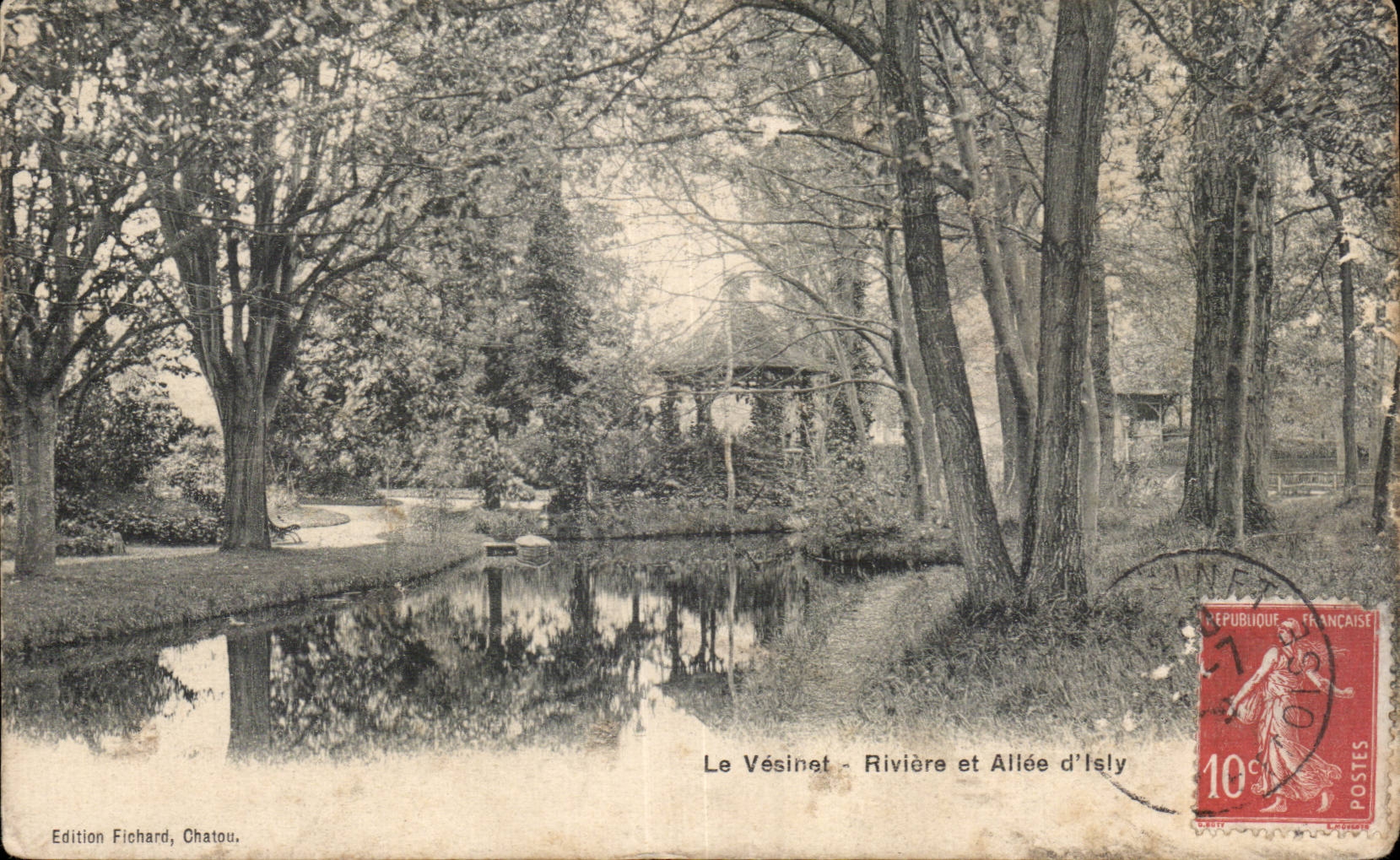 CPA Le Vesinet Riviere et allee d Isly