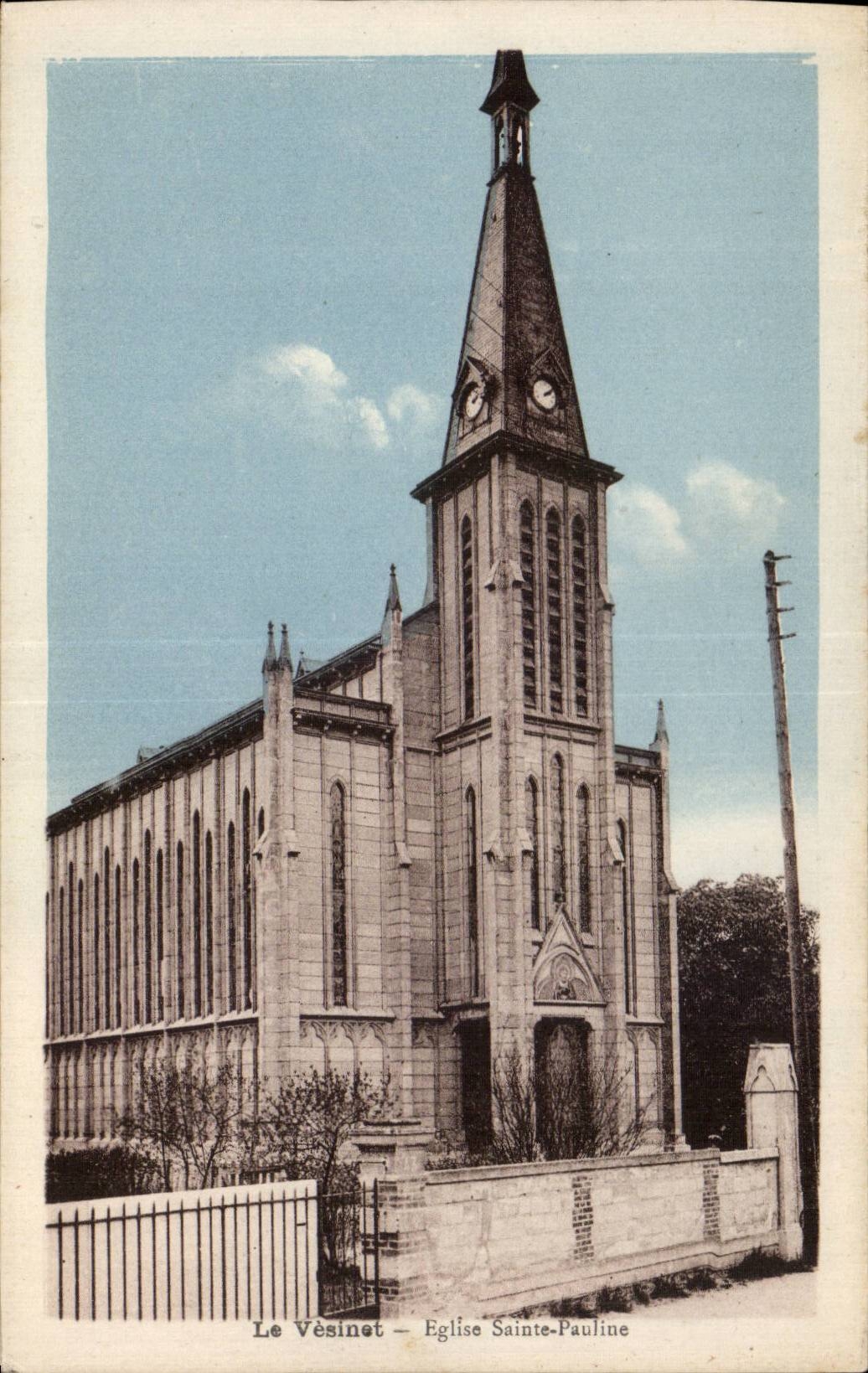 CPA Le Vesinet Eglise Sainte Pauline
