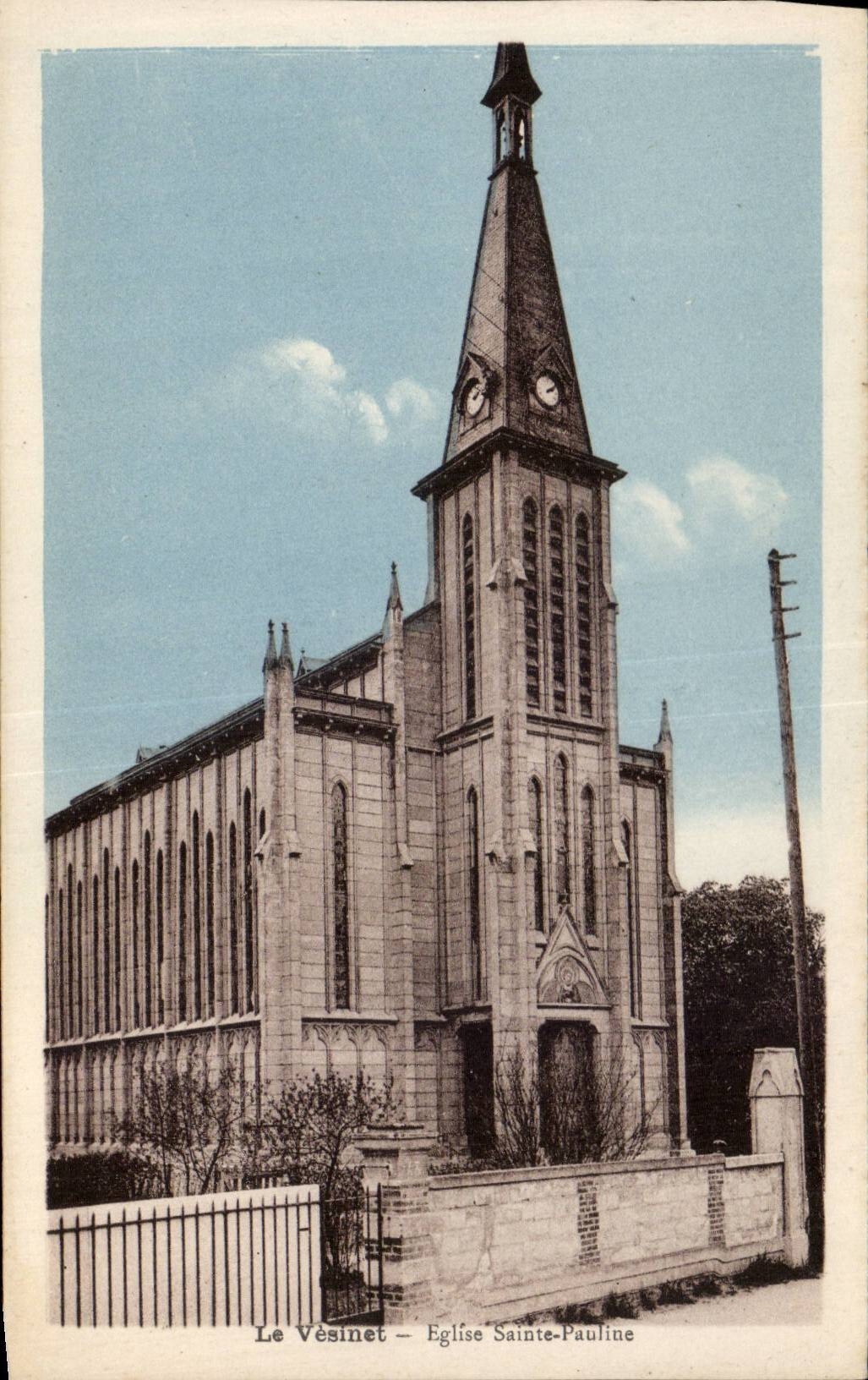 CPA Le Vesinet Eglise Sainte Pauline