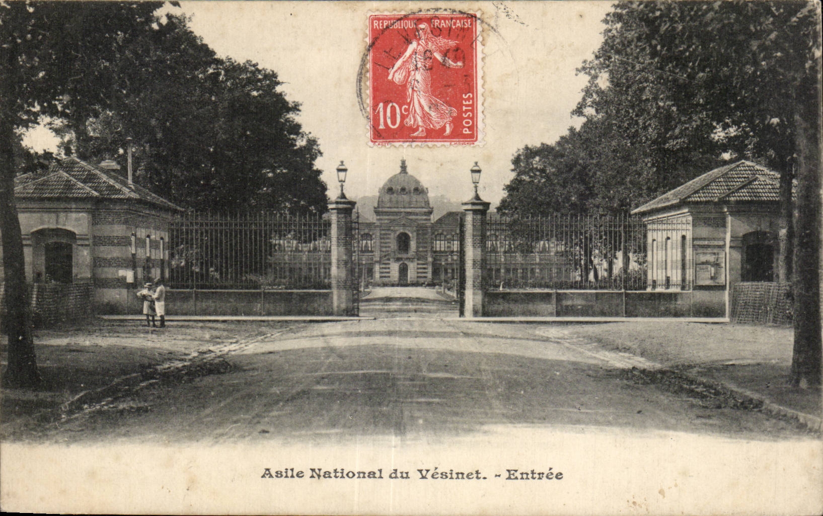 CPA Le Vesinet Asile national Entree