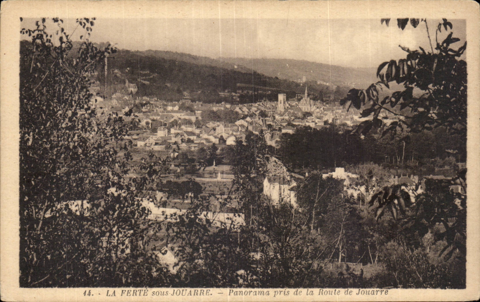 CPA Ferte under Jouarre Panorama taken of the road of Jouarre