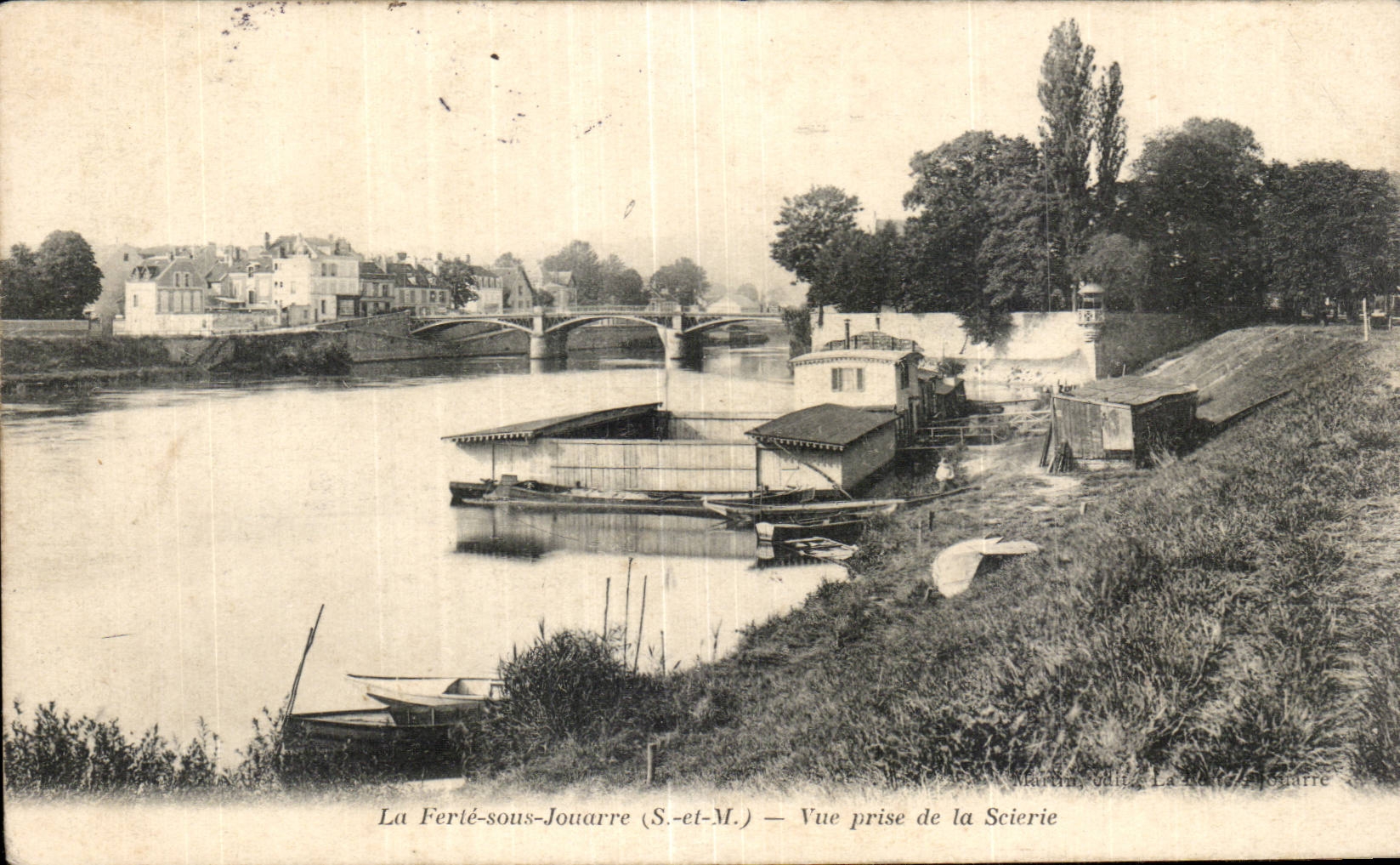 CPA Ferte under Jouarre Seen from of the Sawmill