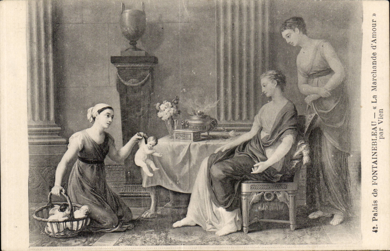 CPA Palais de Fontainebleau La marchande d amour par Vien 