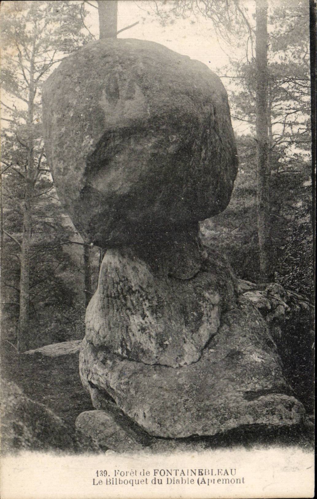 CPA Foret de Fontainebleau Le bilboquet du diable Apremont 