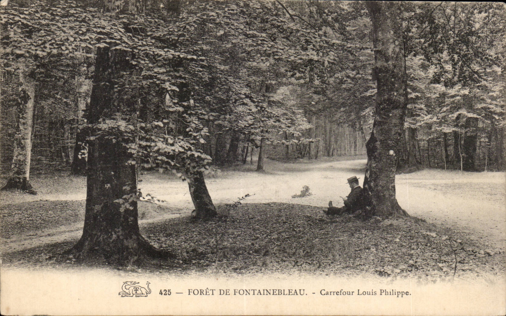 CPA Foret de Fontainebleau Carrefour Louis Philippe