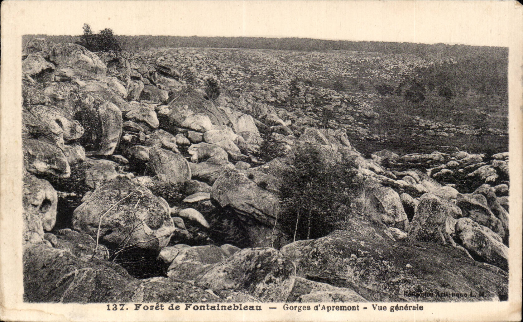 CPA Foret de Fontainebleau Gorges d Apremont Vue generale
