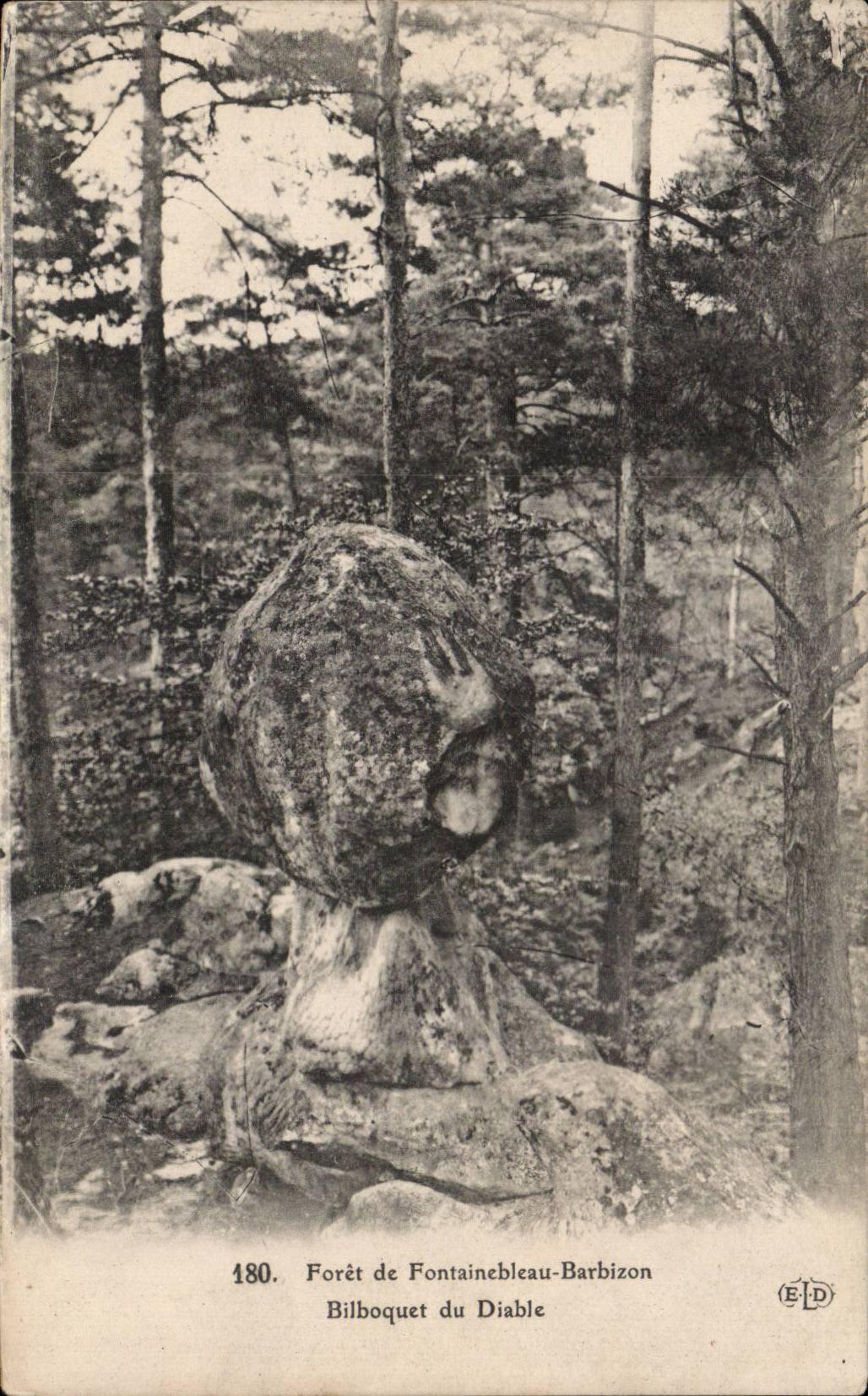 CPA Foret de Fontainebleau Barbizon Bilboquet du diable