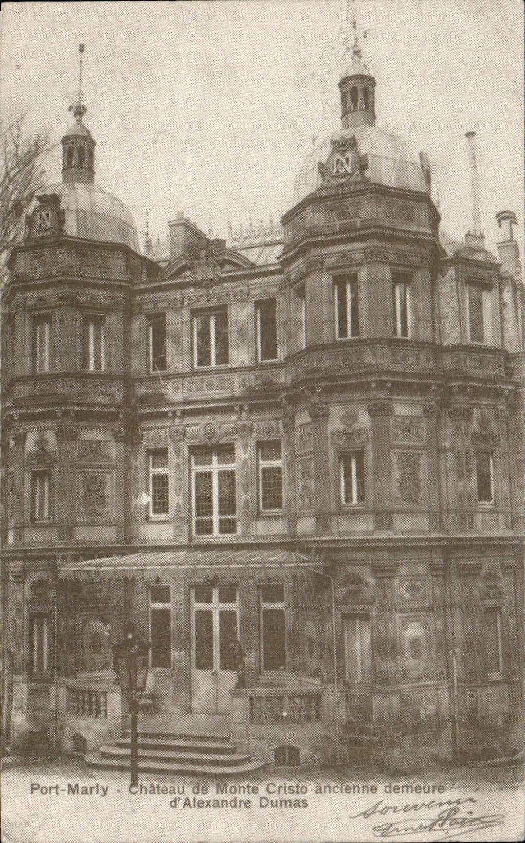 CPA Port Marly Chateau de Monte Cristo ancienne demeure d Alexandre Dumas