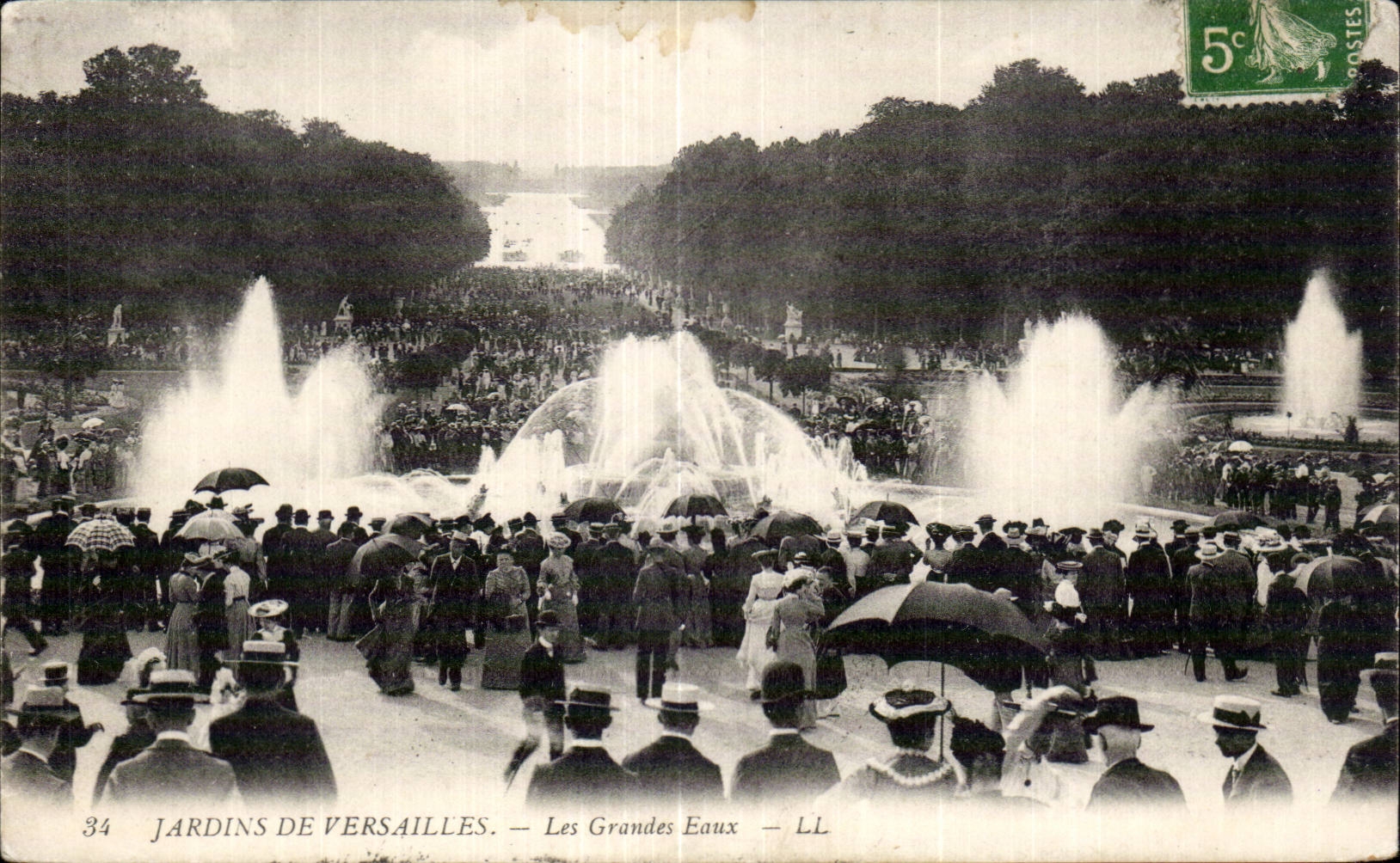 CPA Jardins de Versailles Les grandes eaux 