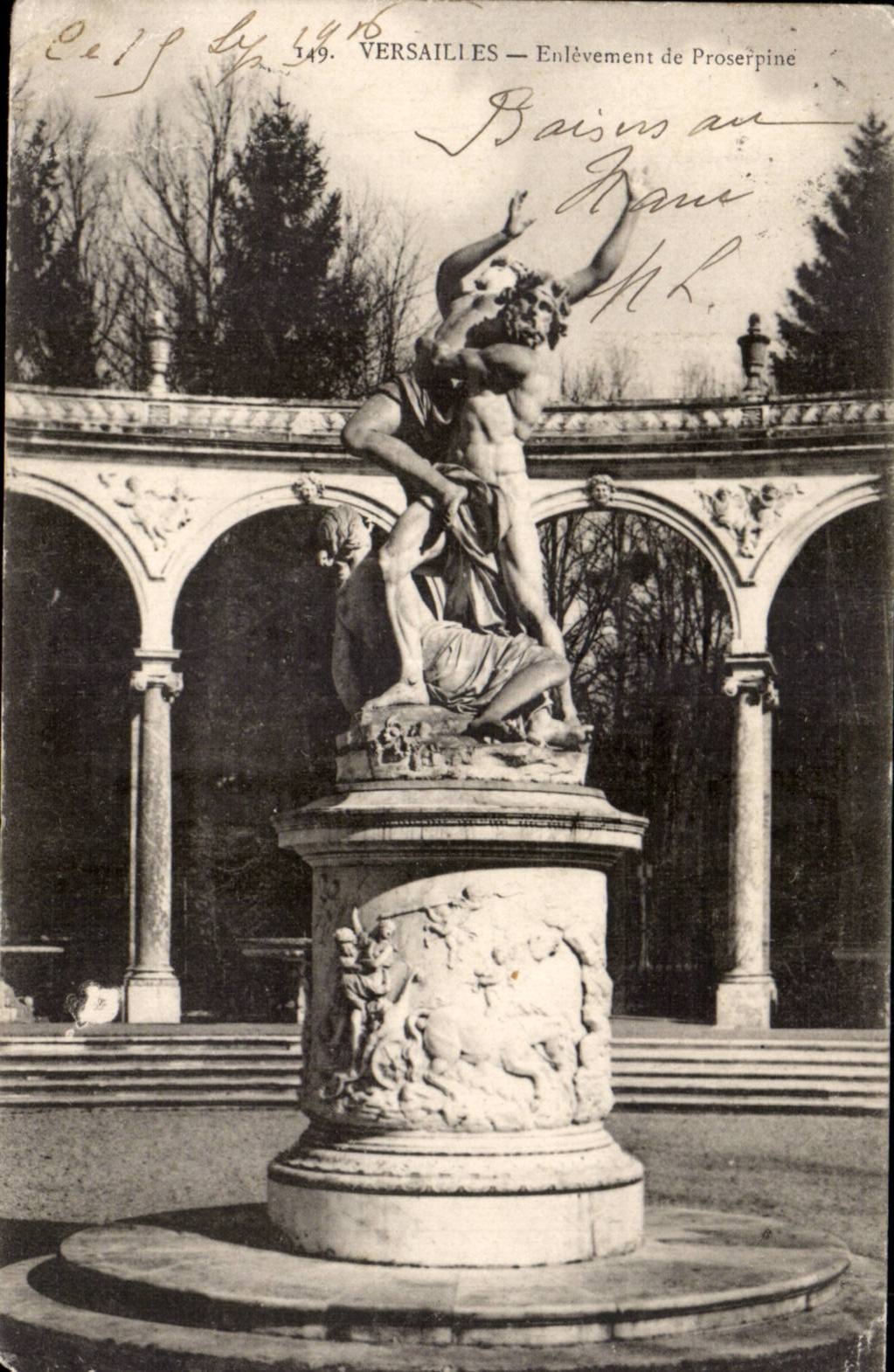 CPA Versailles Enlevement de Proserpine