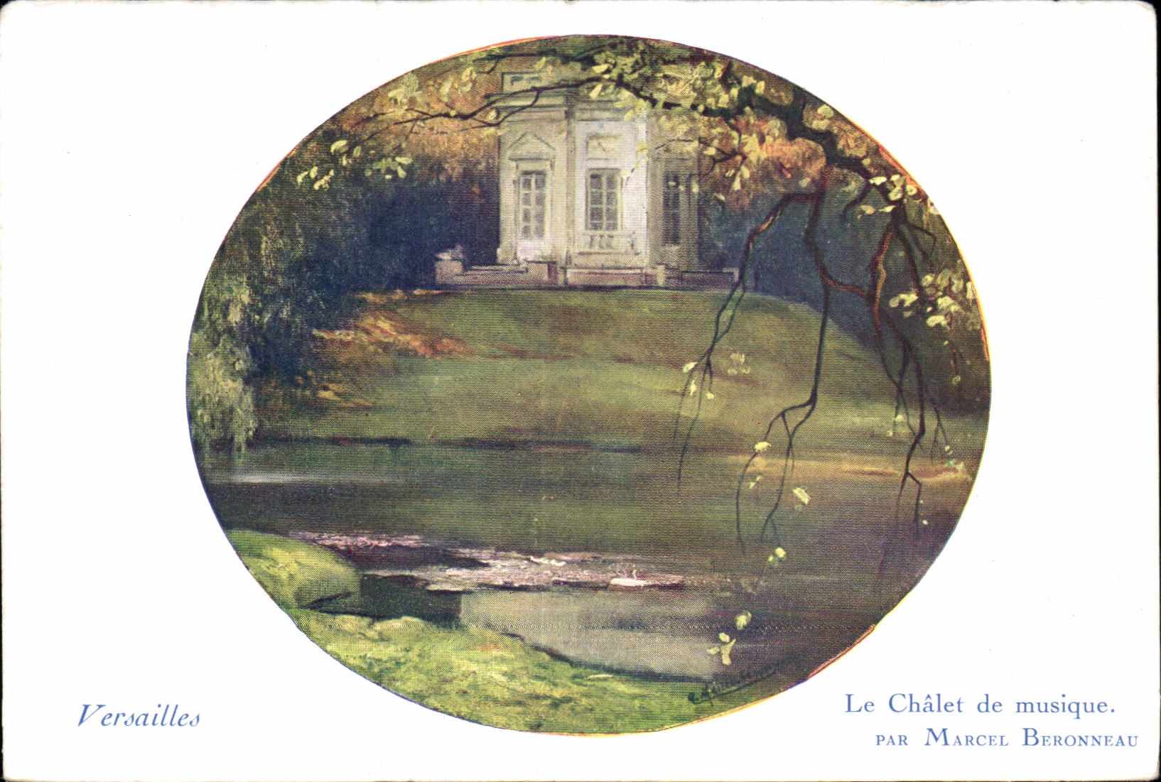 CPA Versailles Le chateau Le chalet de musique Marcel Beronneau 